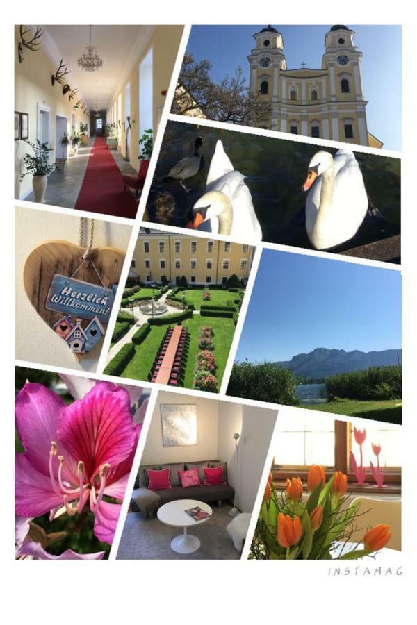 Wohnung Schloss Mondsee Esterno foto